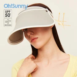 Ohsunny-女性用日よけ帽,UV保護帽子,日焼け止め