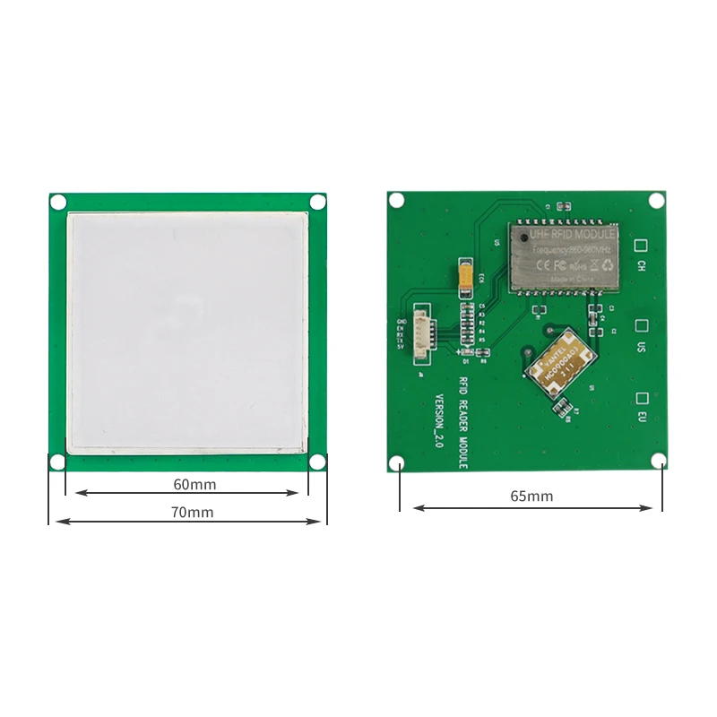 FM-509 Size 90*90mm Integrated 5dBi Ceramic Antenna Read Range Up to 3.5 Meters 900Mhz RFID UHF Writer Module For raspberryPI