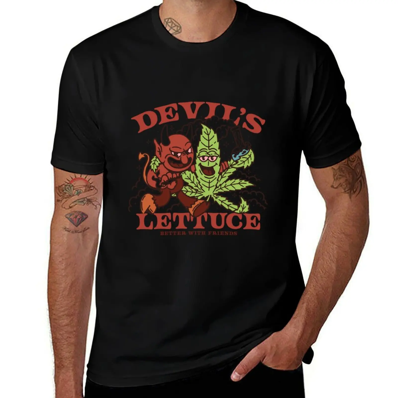 Devil's Lettuce T-Shirt man t shirts high quality luxury brand T-Shirt