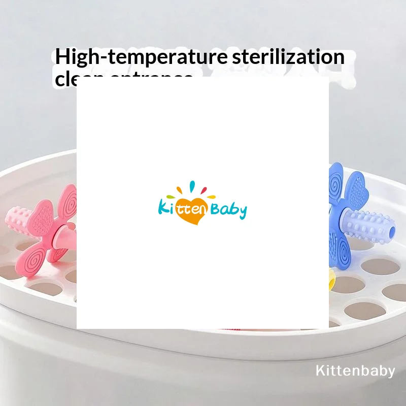 

Baby Silicone Teething Stick Flower Shape Teething Toy BPA Free Gum Massager For Infants Toddlers