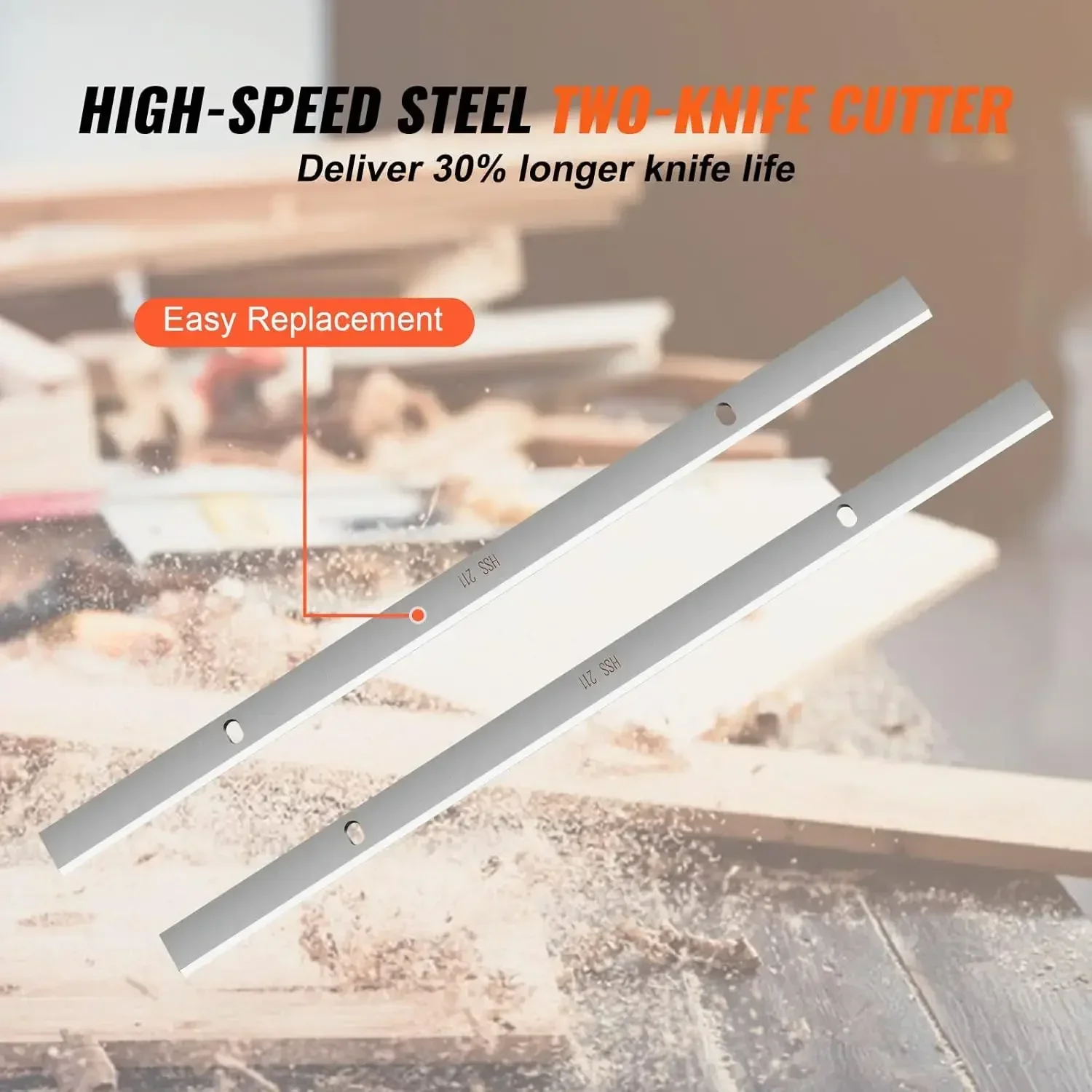 

Thickness Planer, Two-Blade, 13" Width Worktable Benchtop Planer, 15-Amp 1800W Powerful Motor, 12" Extended Infeeding Table, Low
