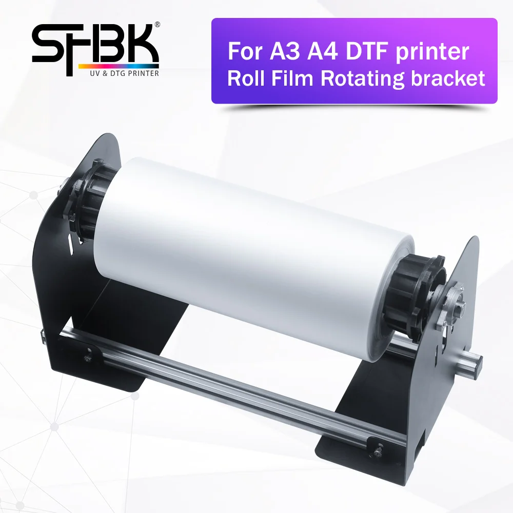 DTF Printer PET Roll Film Rotating Stand Device For EPSON A3 A4 L805 L1800 1390 R2000 L18058 L8058 XP600 Additional scroll Parts