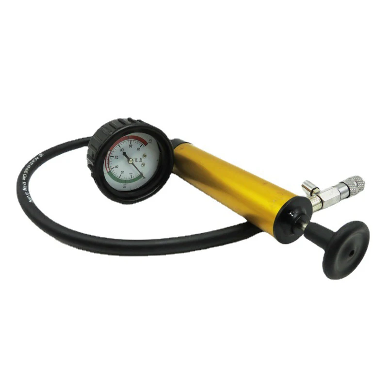 1Pcs Water Tank Leak Detector Shockproof Dial Car Pressure Gauge Tester Cooling System Tester Radiator Pressure Pump