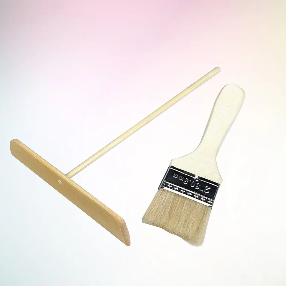 

2Pcs Pancake Scraper Crepe Spreader Stainless Steel Cooking Utensils Set Smooth Polished Lightweight Non-Scratch Butter