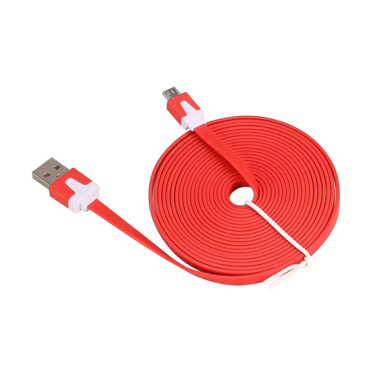 

3 Meters Micro USB Data Sync Charging Cable Flat Silicone Design Fast Charge Cord Compatible for S7 Note 7 USB 2.0 Cable