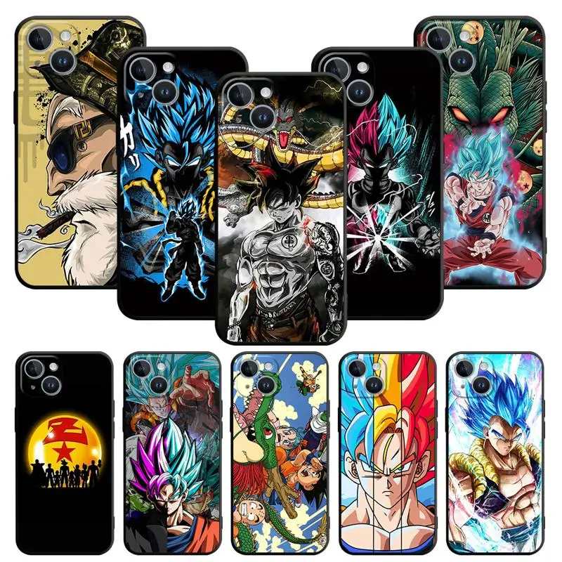 Hülle für Apple iPhone 13 14 15 11 12 Pro 7 XR X XS Max 8 Plus SE 2022 Handyhülle Shell Dragon Anime