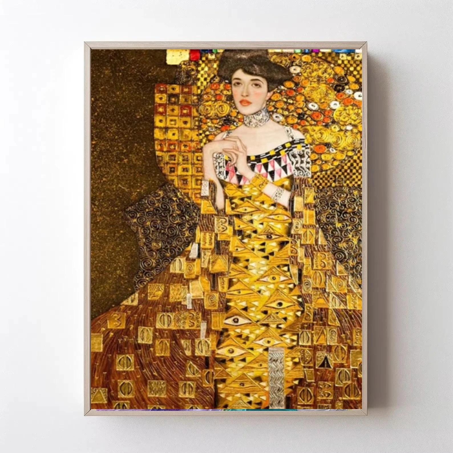 Oil Painting By Number DIY Canvas Art Wall Decor Famous Elegant Woman Portrait for Game Room or Living Room Unique Gift No Frame