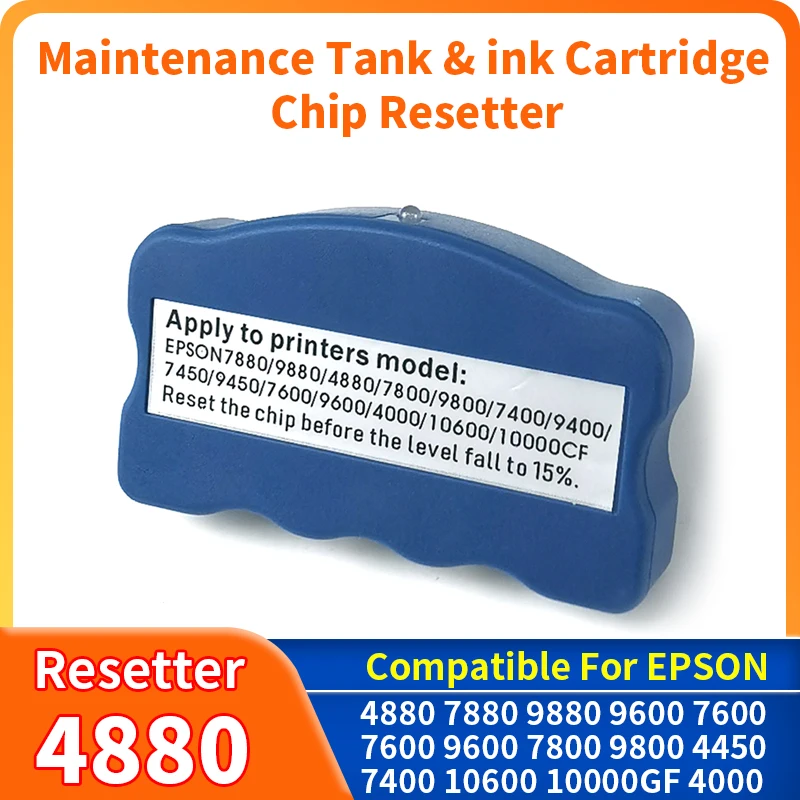 

compatible for EPSON 7880 9880 4880 4450 7800 9800 9600 7600 7800 Machine Cartridge Maintenance Tank Resetter Chipzero resetter