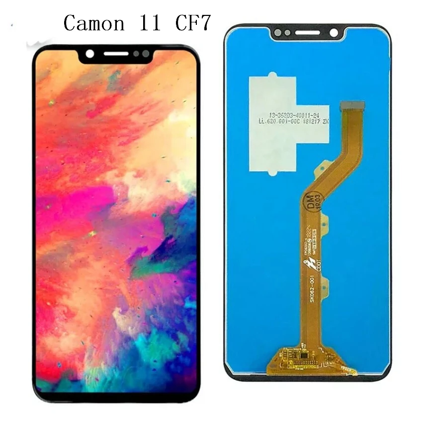 

Test Ok Black Color For Tecno Camon 11 CF7/ 11S CB7 /11 Pro CF8 LCD Display Touch Screen Digitizer Assembly Replacement