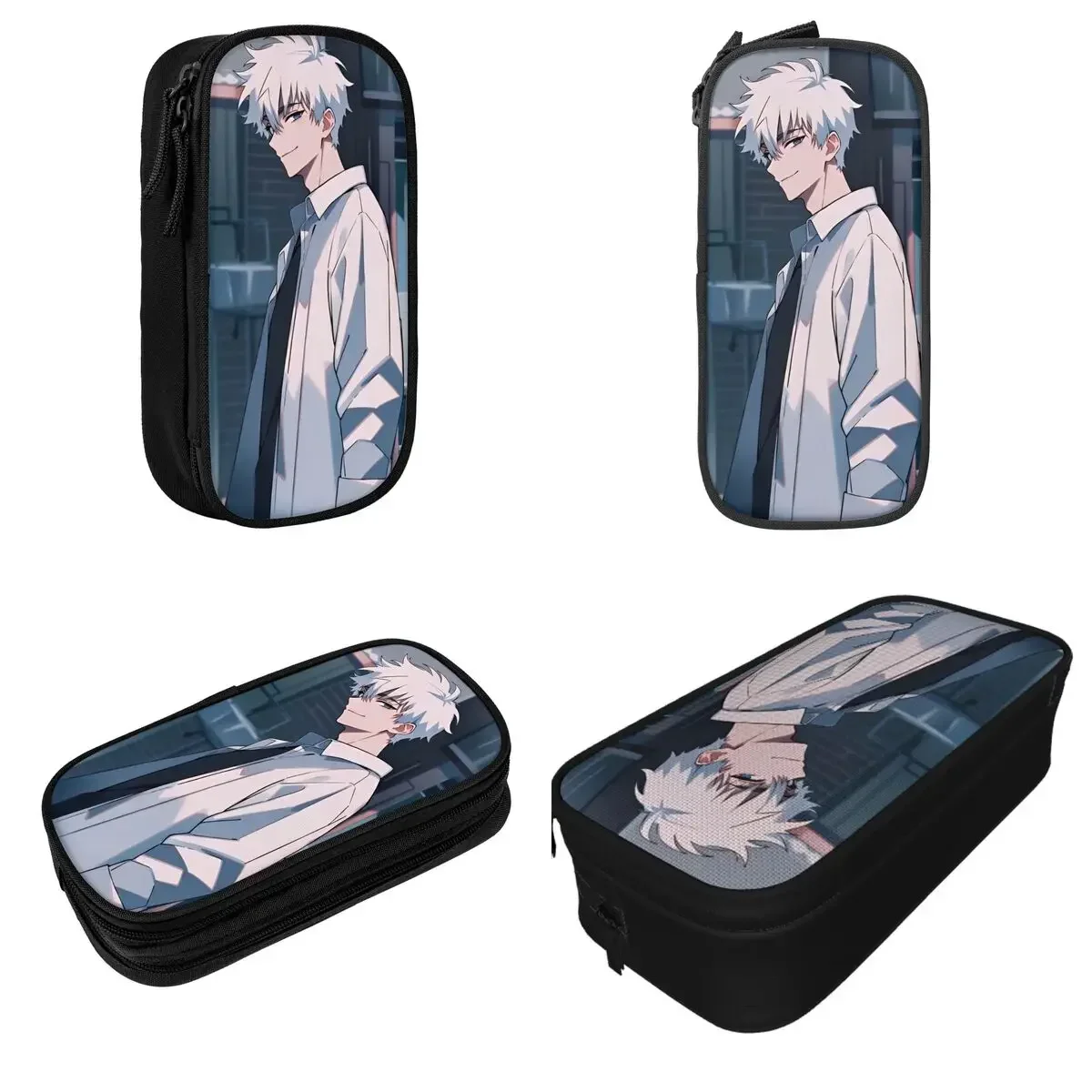 

Link Click Anime Pencil Case Creative Lu Guang Pen Pencil Bags Student Big Capacity Office Zipper Pencilcases