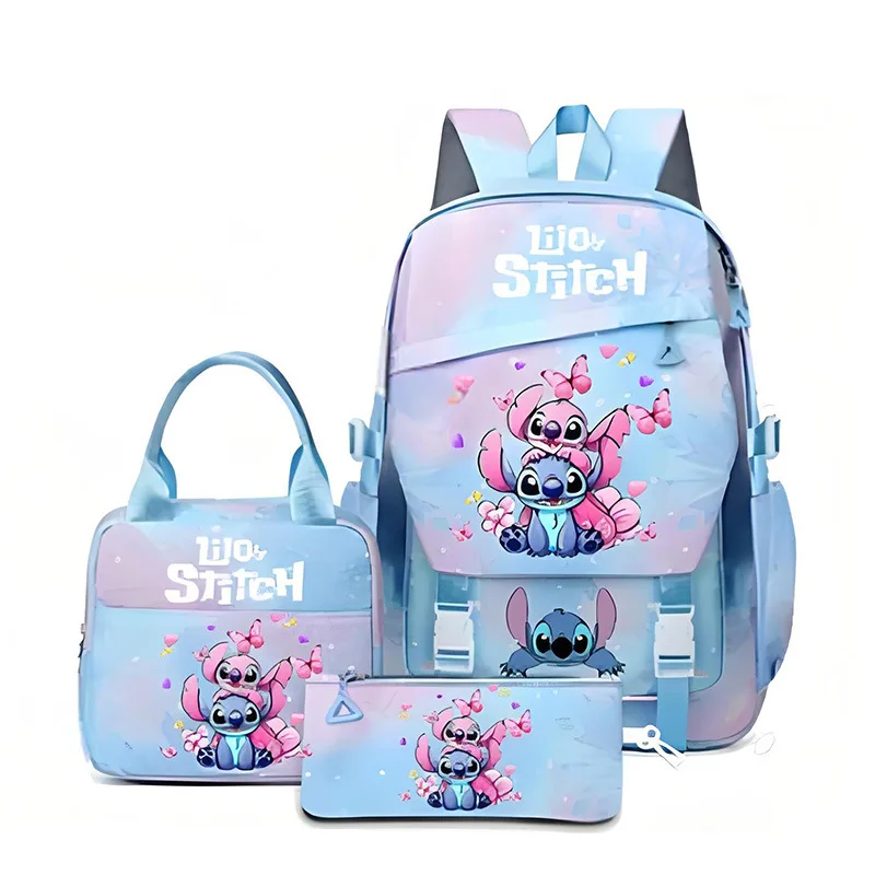 

Товары с героями мультфильмов Disney Stitch: набор школьных сумок из 3 предметов для учащихся начальной и средней школы, отличный подарок на день рождения и праздник