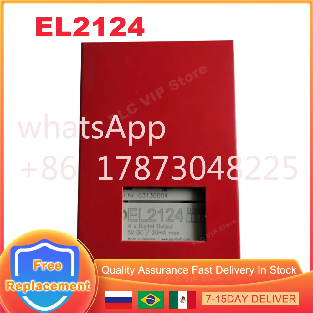 EL2124 EL 2124 Модуль ПЛК EtherCAT Терминал 4-канальный контроллер ПЛК с цифровым выходом Новый оригинальный