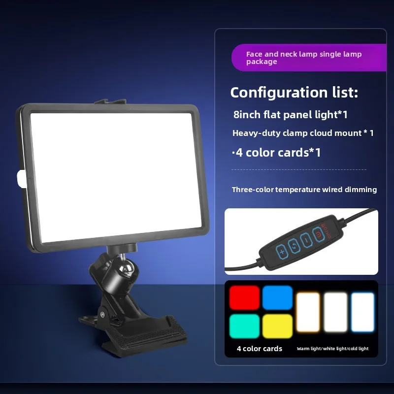 ไฟเซลฟี่แบบพกพา ANLAIKE ไฟ LED แบบหนีบพร้อมปรับความสว่างสำหรับเซลฟี่ แต่งหน้า สตรีมสด