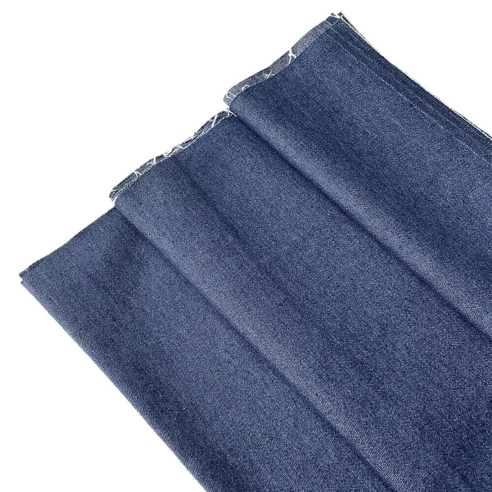 Washed Denim Fabric Cotton Blue Solid Color Thin Light DIY Handmade Dolls Clothing Jeans Skirt Jacket Bag Needlework Material