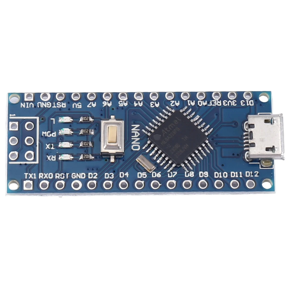 

A45I 10Pcs Nano 3.0 Micro-USB with the Bootloader Compatible Nano Controller for CH340 Driver 16Mhz ATMEGA328P