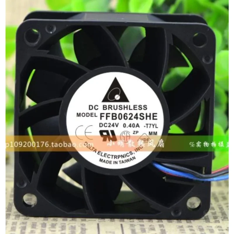 New CPU Cooler Fan for Delta FFB0624SHE 24V 0.40A  Inverter Cooling Fan 6038 60*60*38MM