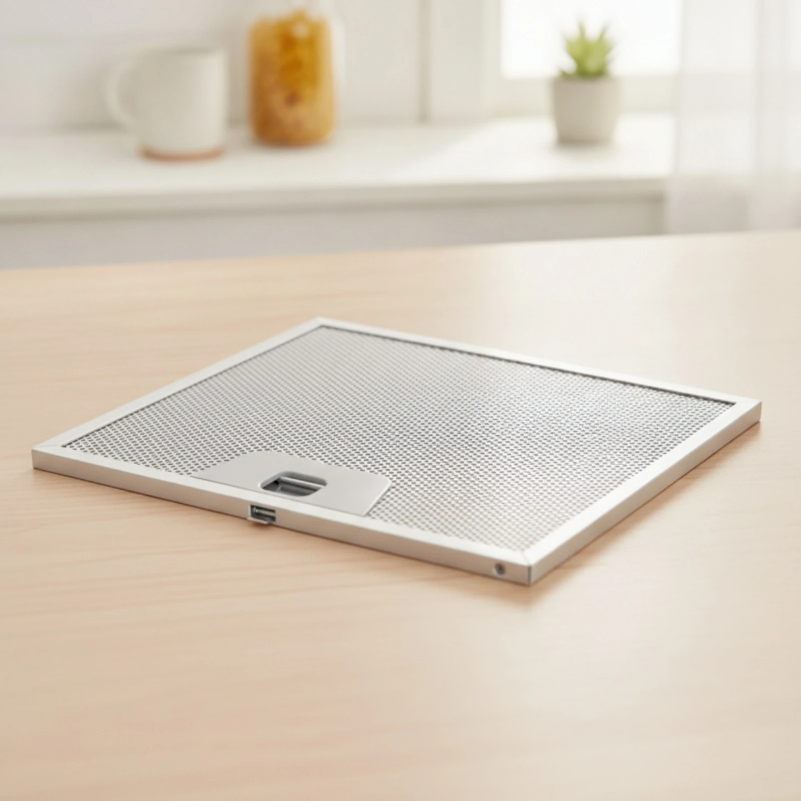 Metal Grease Filter Compatible Range Hood Filter with Pull Tab Rectangular Rigid