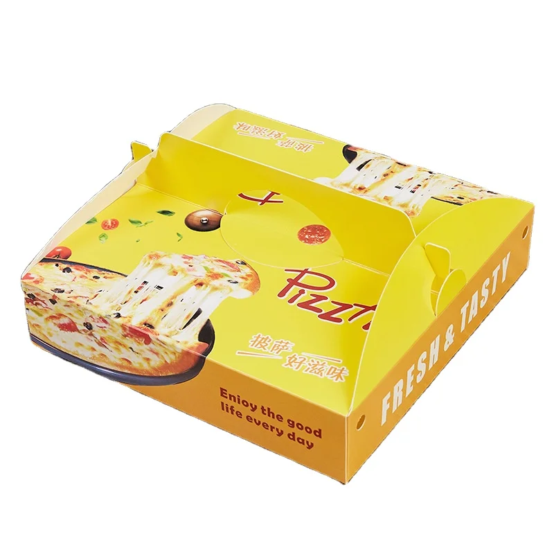 

Customized productCustom printed pizza boxes with logo 12 inch eco friendly storage box takeaway delivery package food