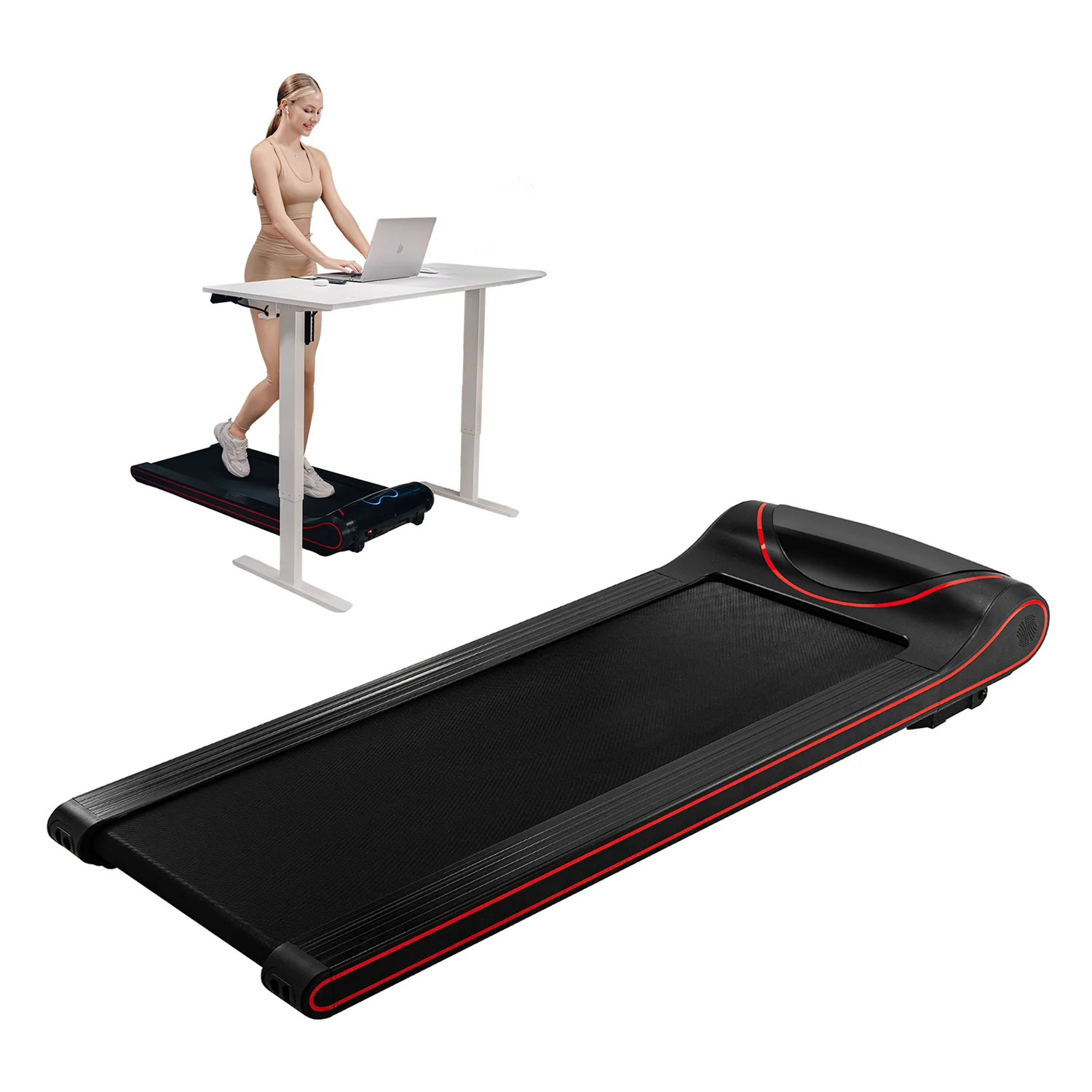 

Двигатель Lfly 2,5 л.с., новая Walkingpad Heart Design, светодиодная подсветка, мини-прогулка, бесщеточный двигатель под столом, беговая дорожка с наклоном