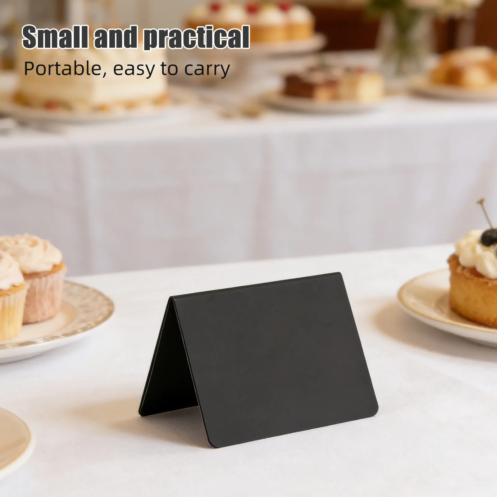 30Pcs Mini Blackboard Labels Erasable Price Display Tags for Retail Bakery Buffet Food 3.9x3x1.6in Small Chalkboard Signs