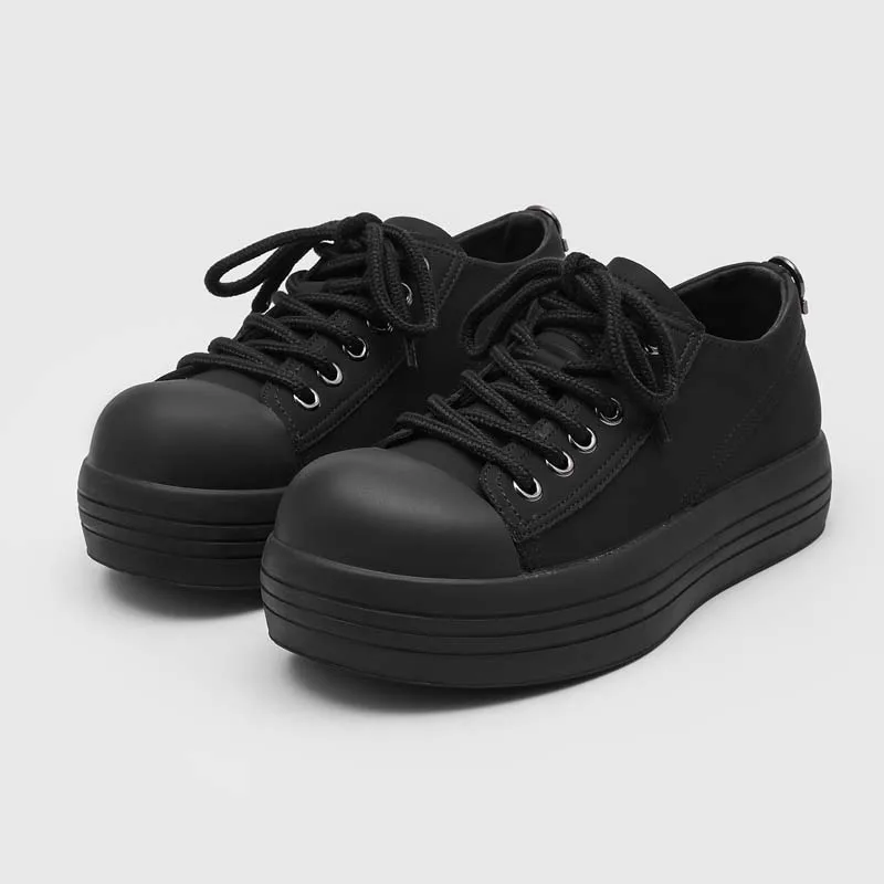 New Men Oversized Casual Shoes Fashionable Thick-soled Retro Men Shoes American Casual Lace-up Sneakers Sizes 38-44 Men Shoes