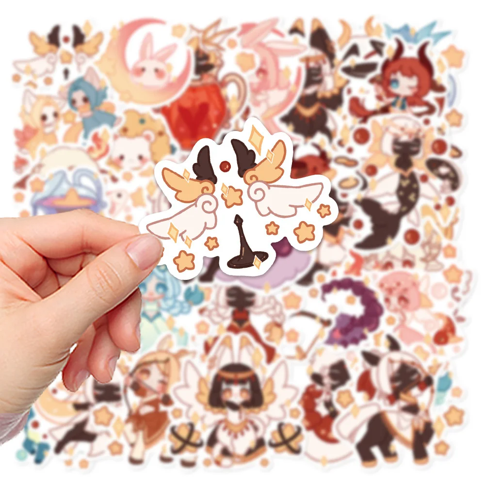 10/36psc Cute Cartoon Constellation Stickers Kawaii Aesthetic Decals Kid Toy Laptop Phone Notebook Suitcase Graffiti Sticker