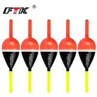 FTK 5pcs Fishing Float Slip Bobber 2g/4g/6g Balsa Wood Fishing Floats Buoys For Crappie Bass Carp Freshwater Slip Bobbers