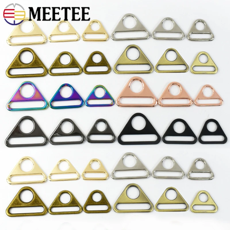 

20Pcs 20/25/32/38/50MM Metal Buckle Bag Strap Ring Buckles Adjuster Clasps Bikini Bra Anti-skid Hook DIY Hardware Accessories