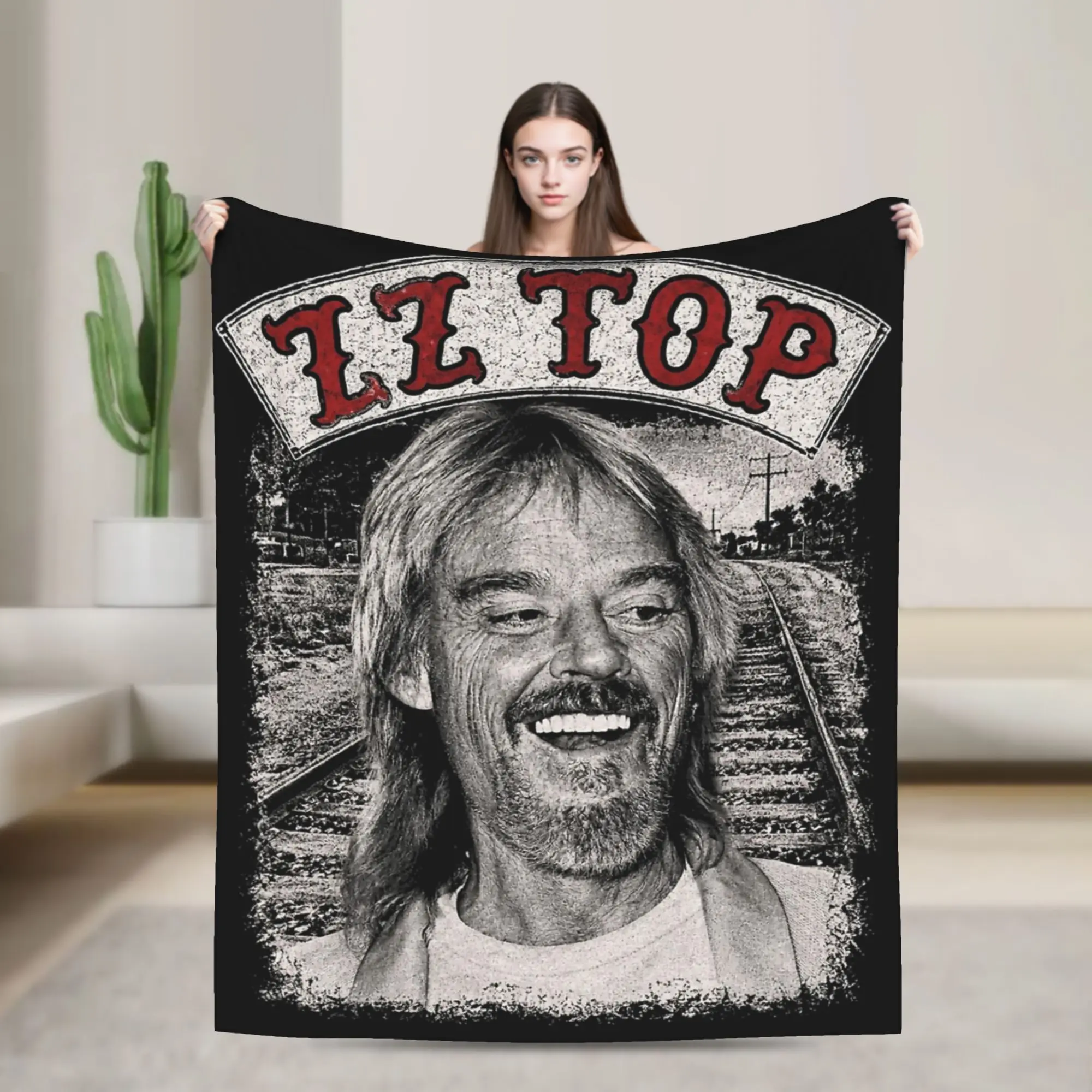 RIP Frank Beard Print Blanket For Men Women Warm Cozy Fluffy  Throw Blankets for Bed 50x60 Inches Multi-size