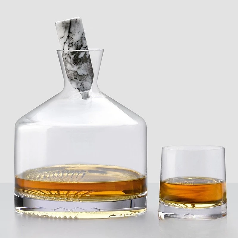 Crystal wine bottle whiskey bottle foreign wine dispenser wine glass wine set