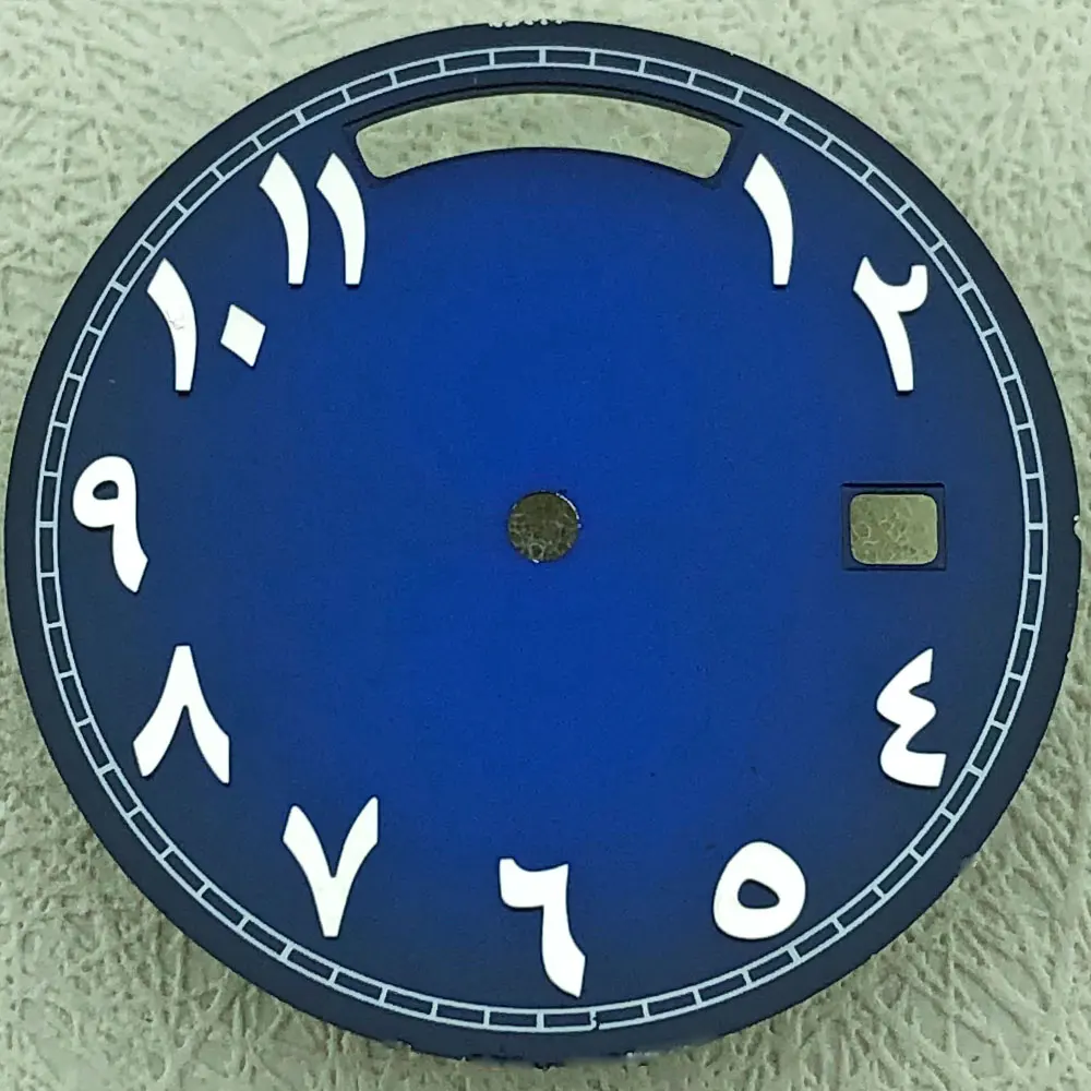 Циферблат с двойным арабским календарем диаметром 31 мм, подходящий для механизма 8285. Замена аксессуаров для часов поддерживает индивидуальный логотип.