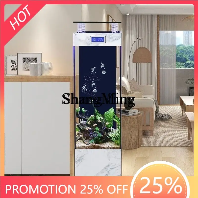 

ZYY бытовой гостиной бытовой небольшой стеклянный вертикальный безводный квадратный аквариум от пола до потолка