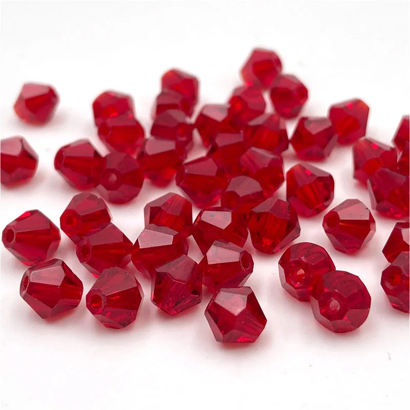 3/4/6mm Austria Bicone Crystal Beads Glass Beads Loose Spacer Bead for Jewelry Making DIY Bracelet Necklace Accessories