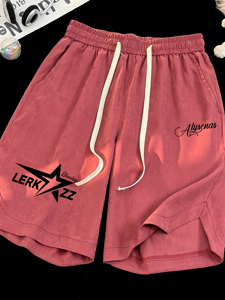 

Мужские спортивные брюки Spor 2024: Новые летние тонкие брюки-капри из замши в стиле ретро для баскетбола, повседневные, свободного кроя, со средней посадкой, молодежные