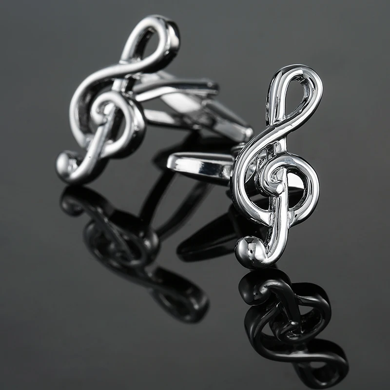 High quality men's French shirt cufflinks Music guitar piano saxophone drums cuffs buttons suit accessories jewelry wholesale