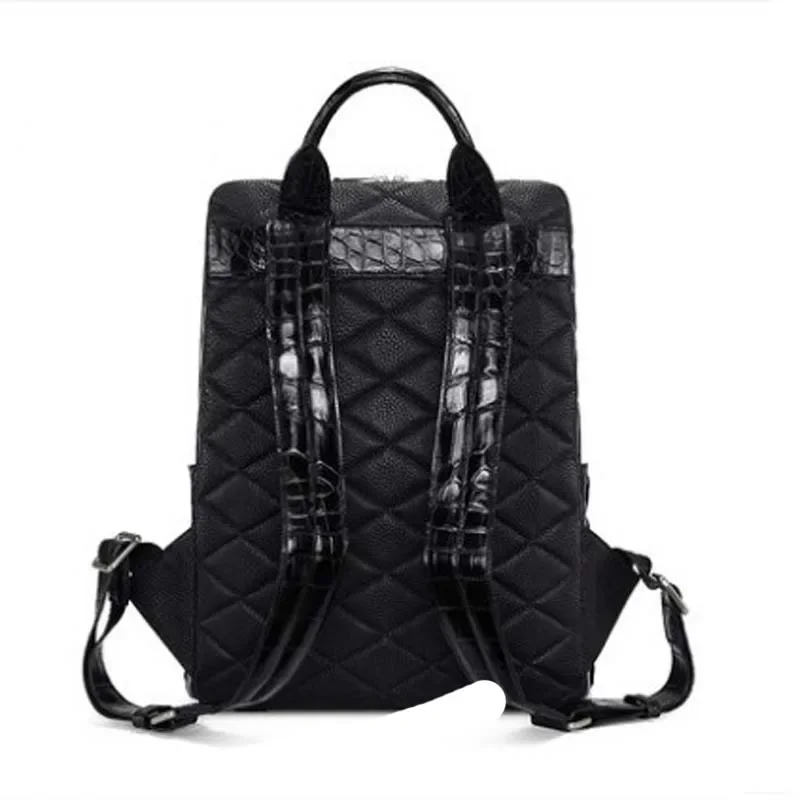 gete new New crocodile  backpack for men Tcrocodile backpack for men crocodile bag