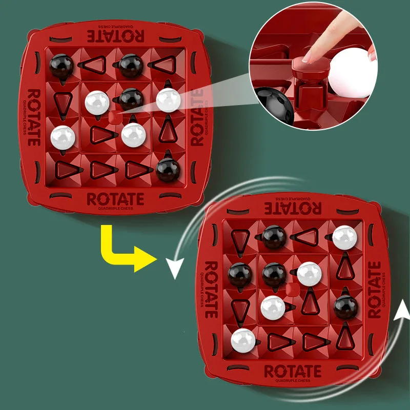 트랙 로직 체스 페어 배틀, 흑백 고 어린이 사고 훈련, 두뇌 강화 지능 보드 게임 파티 장난감