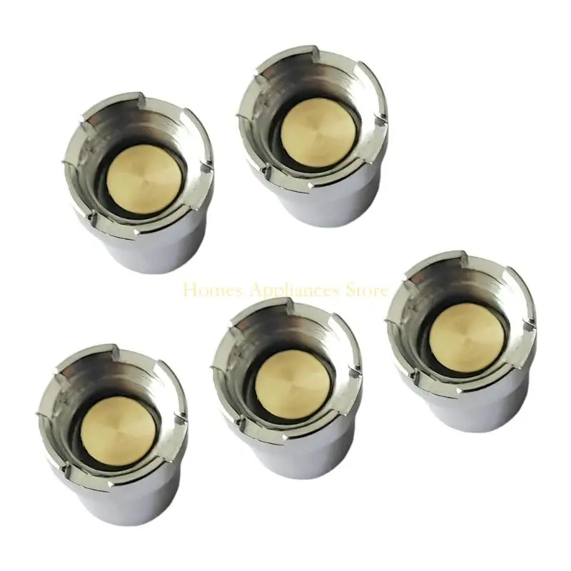 Adaptador magnético rosca d0ab, 5 peças, compatibilidade universal, fácil instalação, construção latão e ferro para