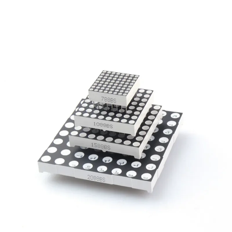 LOT 8*8 LED Dot Matrix Module 1.9MM 3MM 3.75MM 5mm Red 788BS 1088BS 1588BS 2088BS common anode screen