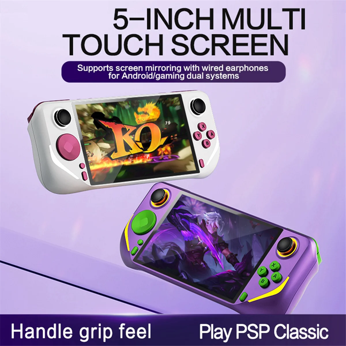 

E6 Plus Handheld Game Console 64G+15000 Game 5 Inch Portable Video Game Console Support Connect TV Arcade Game Console