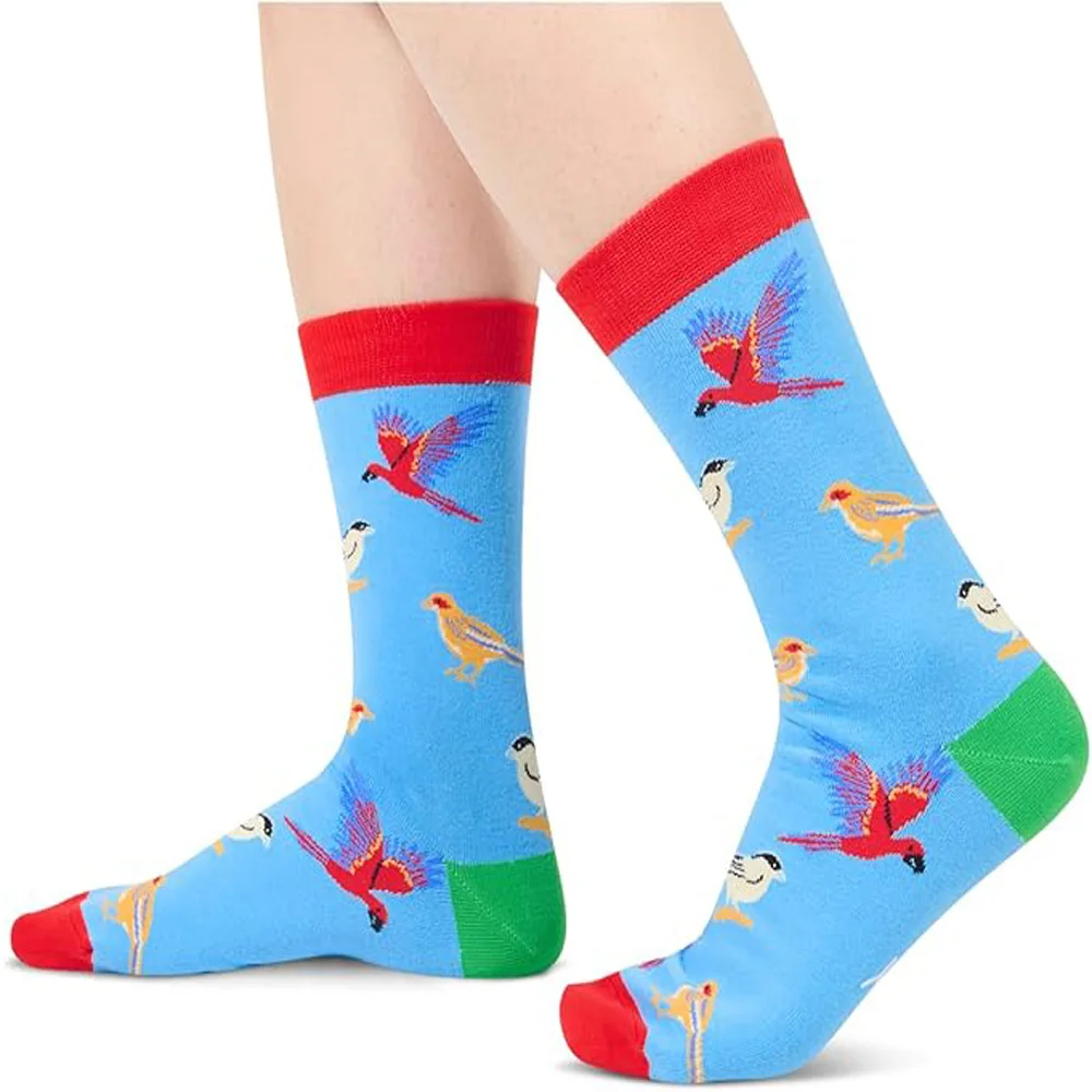 Animal Lover Gifts for  Men Women Boys Girls - Funny Birds Socks Christmas Gifts