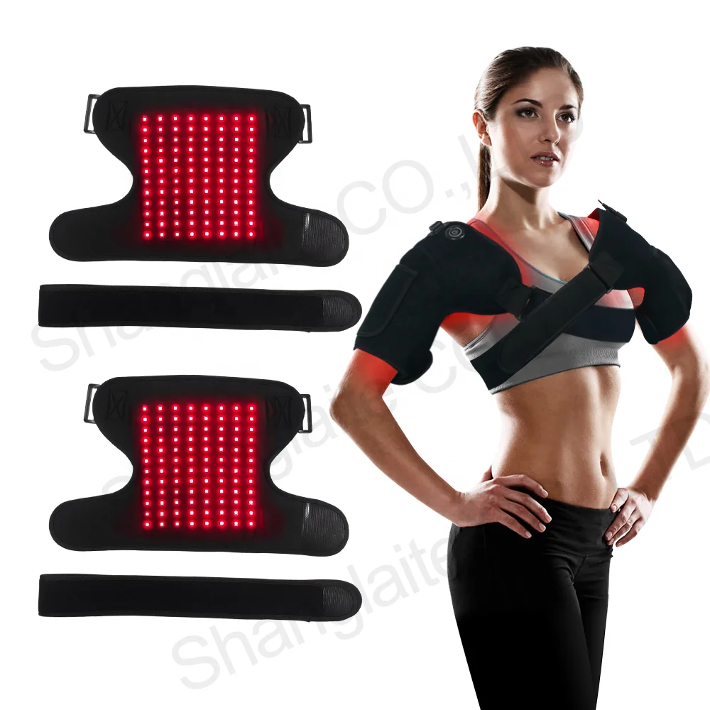 Popular Custom Logo Body Pain Relief 660nm 850nm Infrared Physical Red Light Therapy Shoulder Heating Pad
