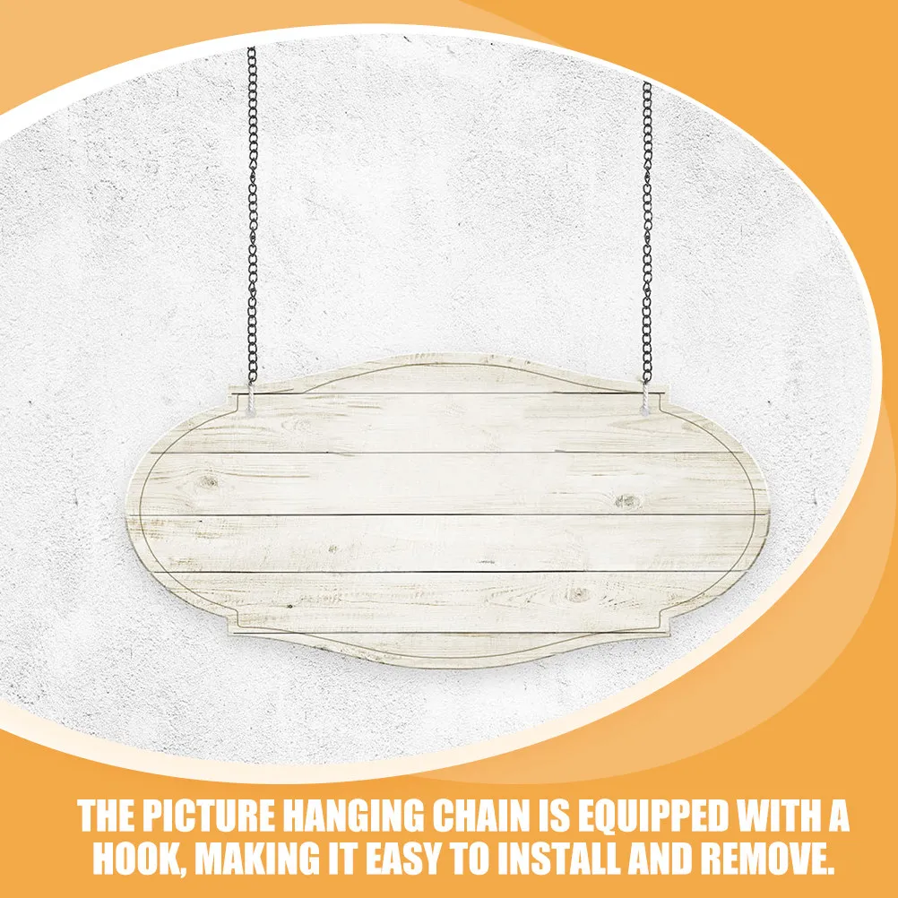 20Pcs Black Iron Hanging Chains with Hooks for Hanging Plants Pictures Signs Posters Chalkboards Small Chain Metal