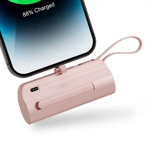 Mini Power Bank Portable 4500mAh Power Phone Charger Capsule Dual USB-C Ports For IPhone16/ 15/15 plus/15 pro/15 pro Max/Android