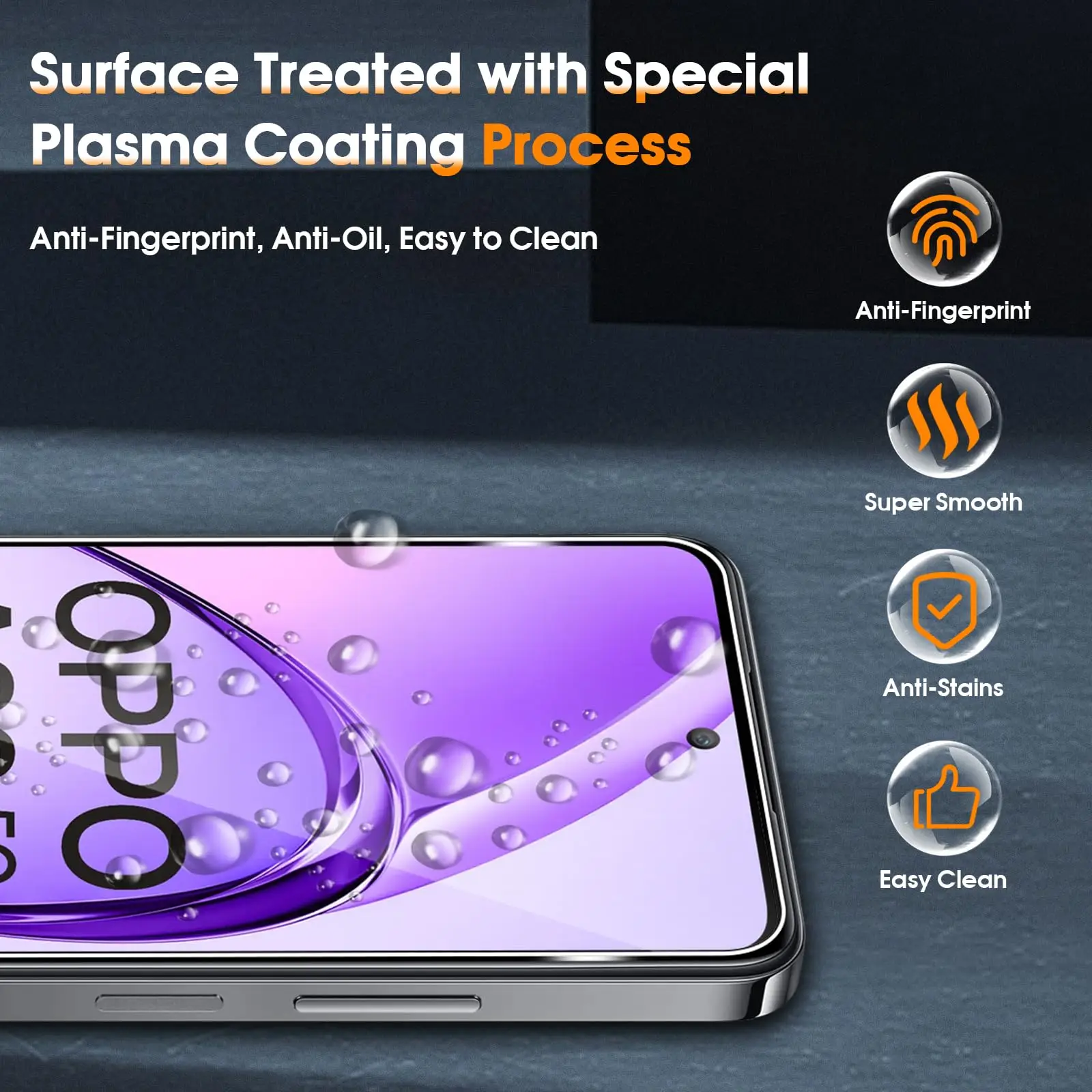 Screen Protector For OPPO A80 A3x A3 Pro 5G 6.67 inch Tempered Glass HD Crystal Clear Mica 9H Anti Scratch Case Friendly