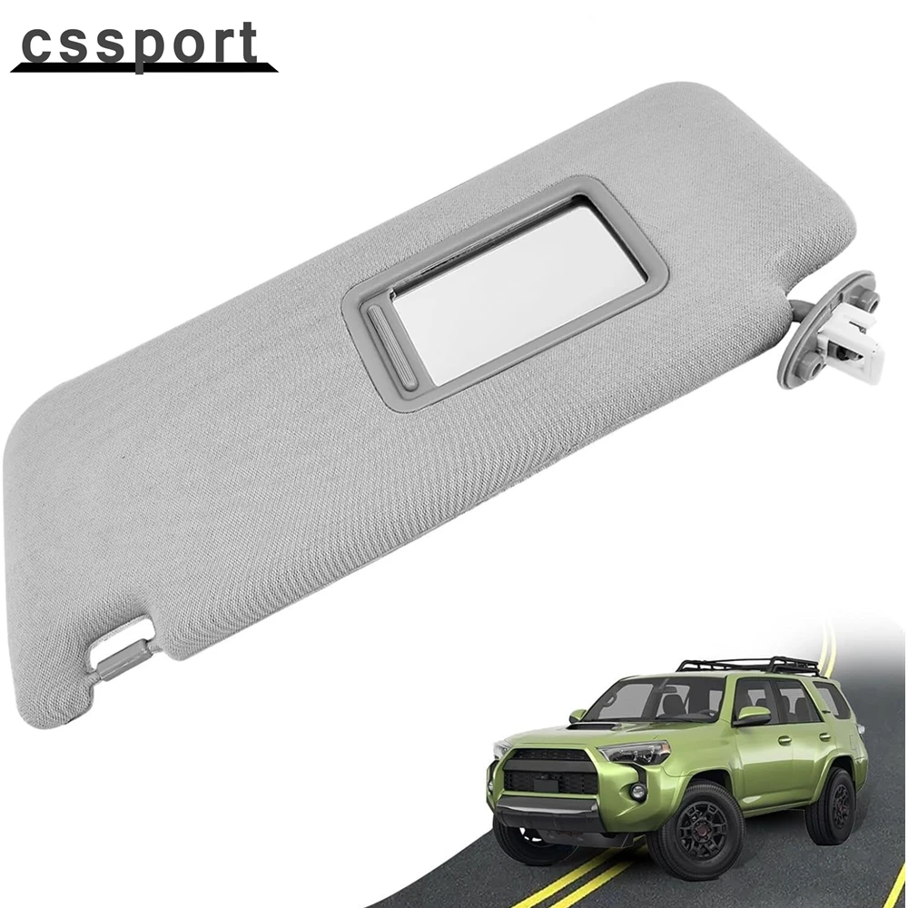 

New Gray Left Driver Side Sun Visor For 2010-2022 Toyota 4runner 7432035A91B1