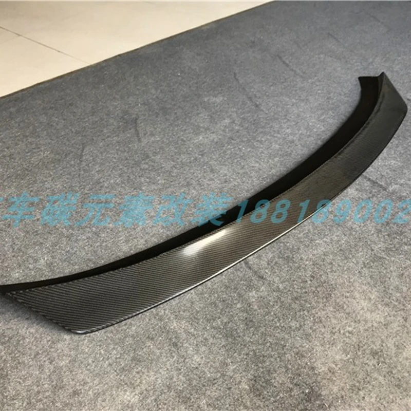 For Alfa Romeo Giulia Spoiler Carbon Fiber Rear Trunk Spoiler Black Finish Quadrifoglio Verde CM Style 2015 - UP