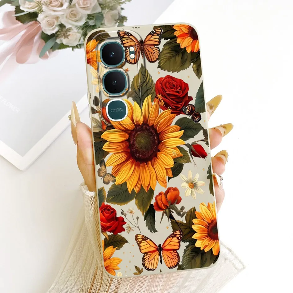 ل Vivo Y31 2025 حافظة V2521 شعبية غروب الشمس رسمت لينة سيليكون الحلوى بولي TPU الغطاء الخلفي ل Vivo Y21D Y 21D 4G Funda VivoY31 كابا #5