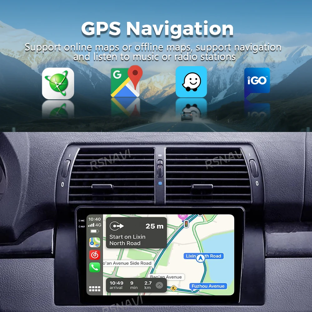 Android 15 For BMW 5 E39 1996 - 2003 E53 X5 M5 2K QLED Android Car Radio Multimedia Video Player GPS AI Voice CarPlay Head Unit