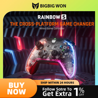 BIGBIG WON Rainbow S / Lite Wired Controller for Switch Win10/11 PS4 via R90 PC Game Controller with APP Write configuration